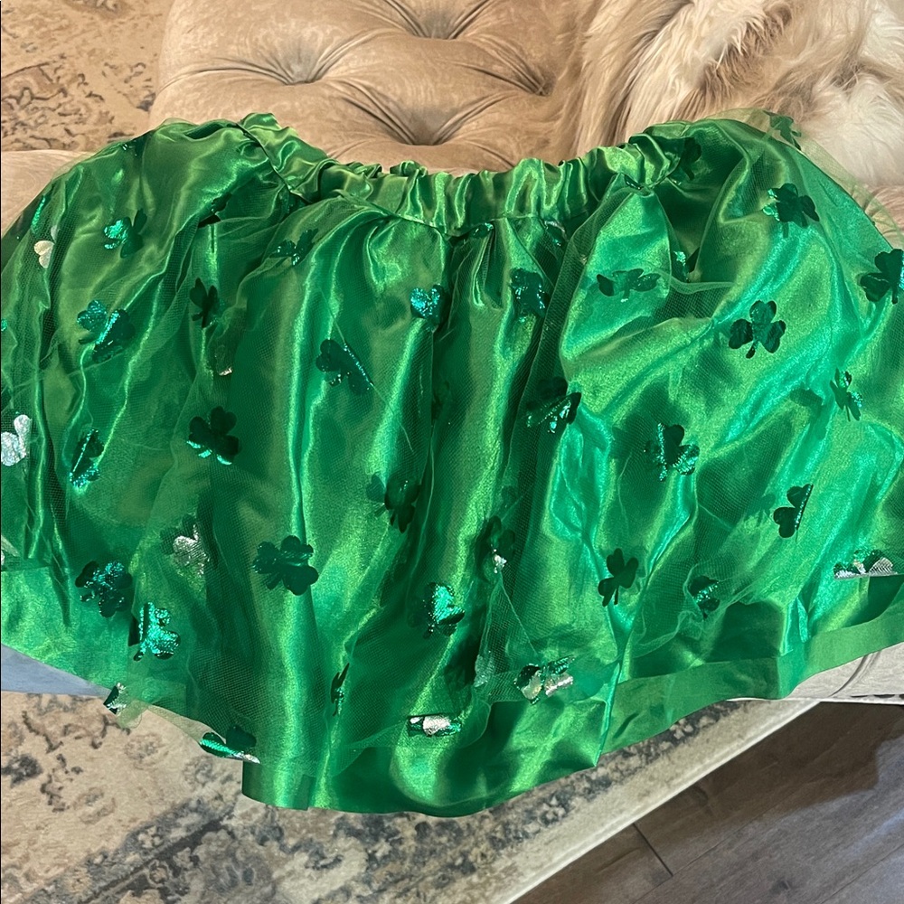 Emerald Clover Kids Skirt